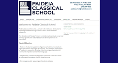 Desktop Screenshot of paideiaclassicalschool.com